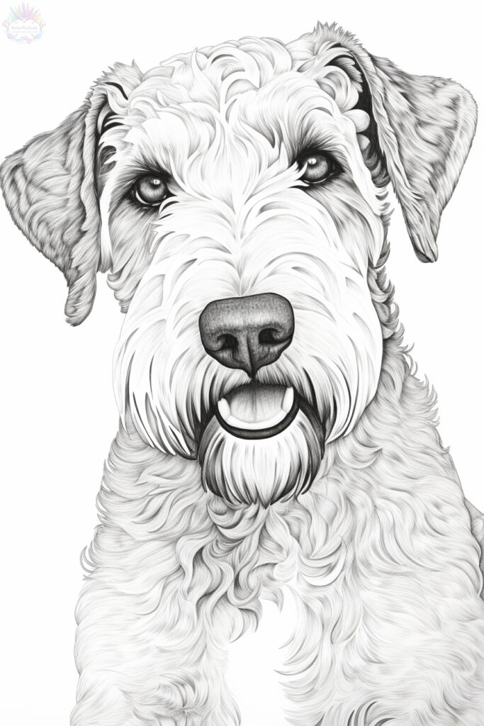 Airedale Terrier Dog Coloring Pages