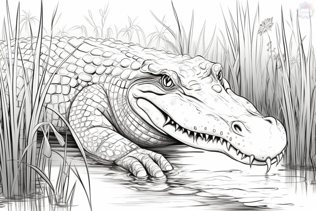Alligator Coloring Pages