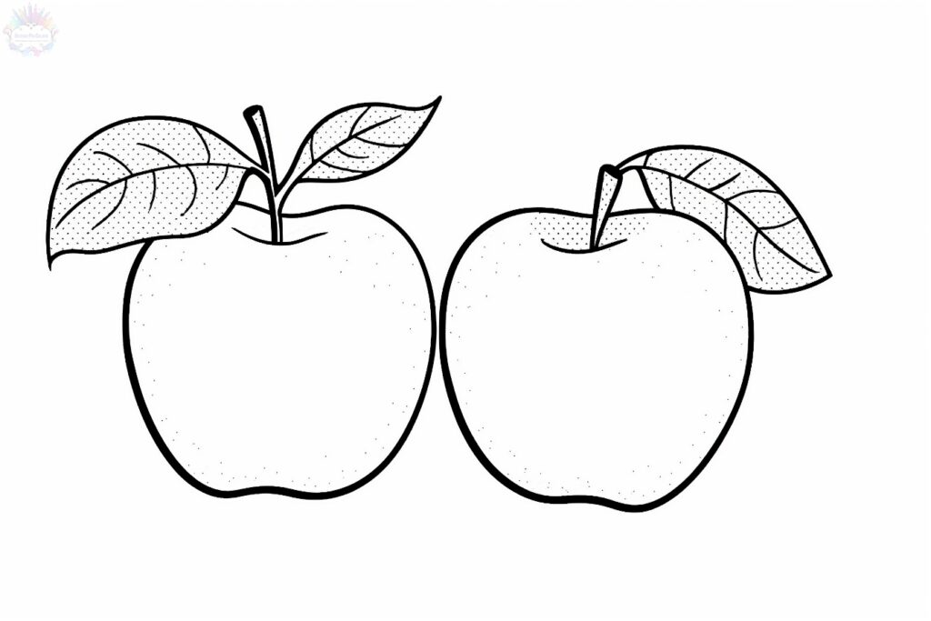 Apple Coloring Pages