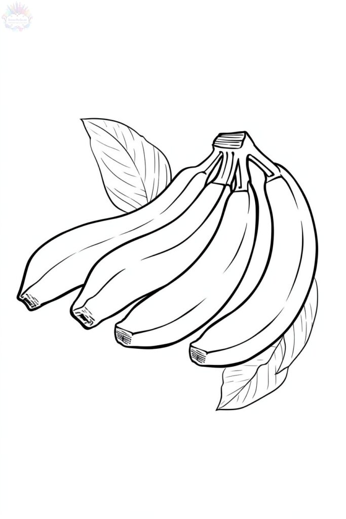 Banana Coloring Pages