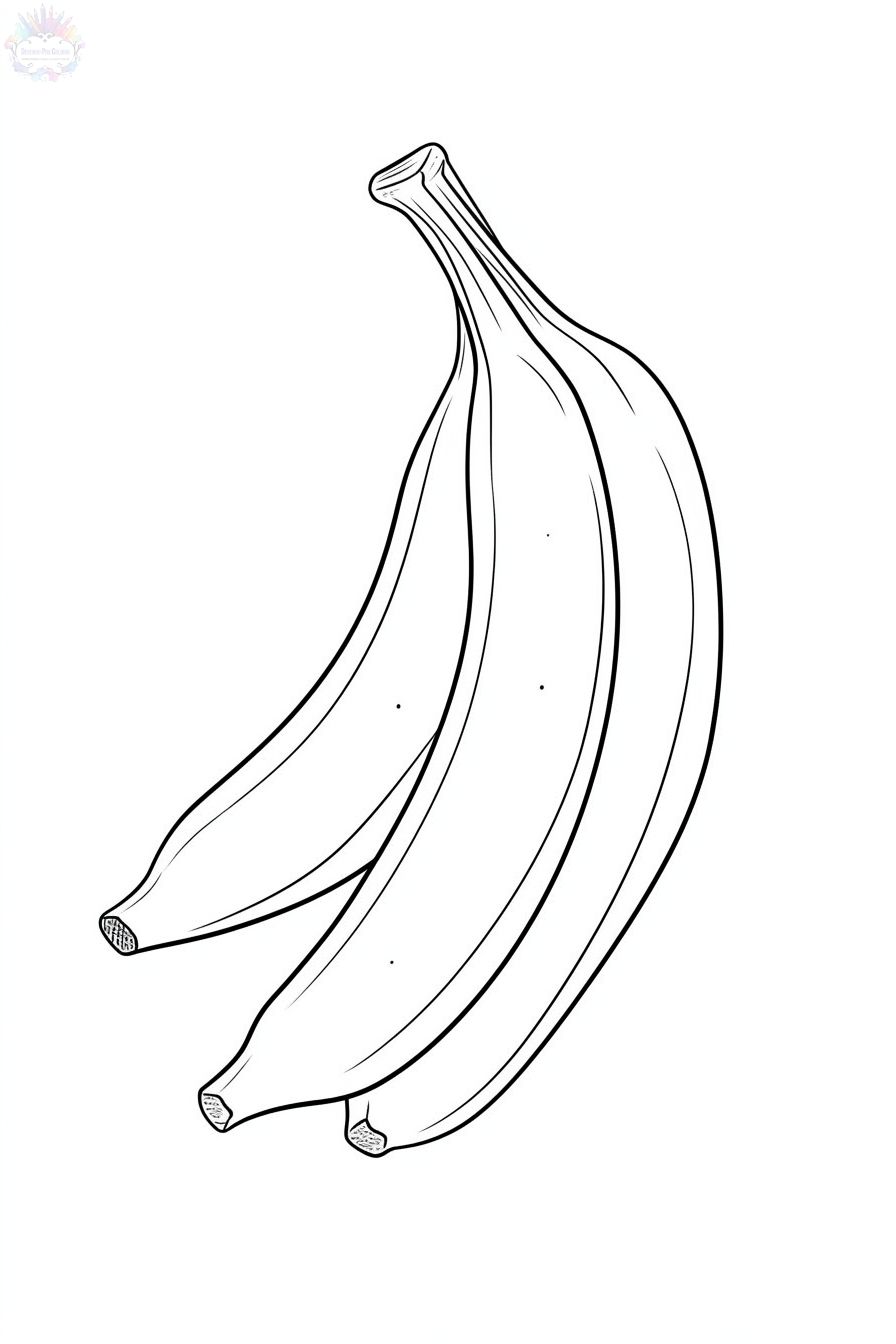 Banana Coloring Pages