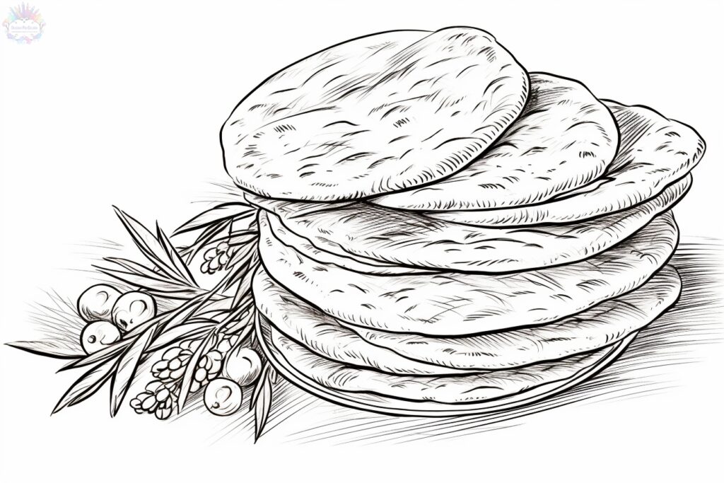 Bread Coloring Pages
