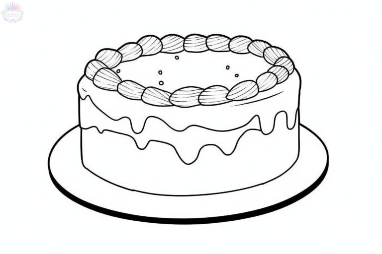 Cake Coloring Pages