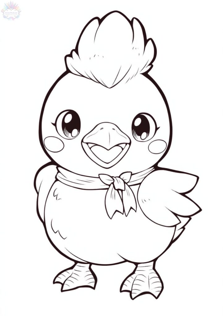 Chick Coloring Pages