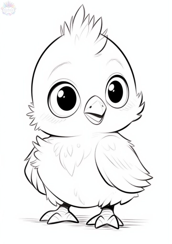 Chick Coloring Pages