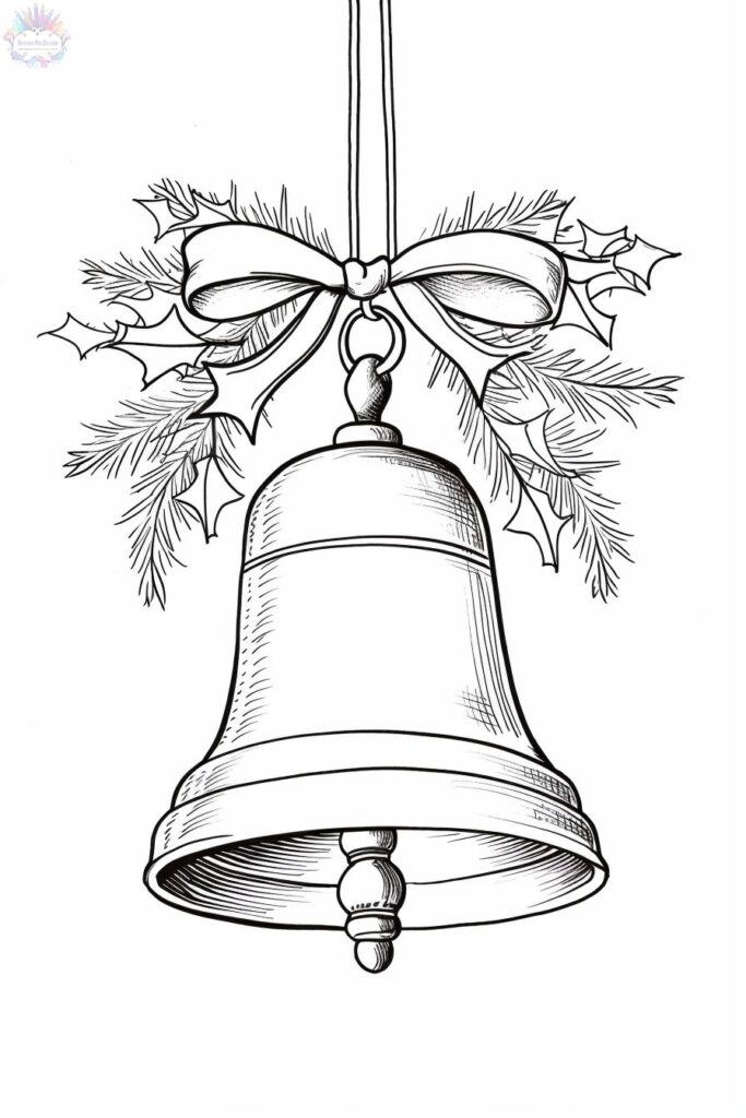 Christmas Bell Coloring Pages