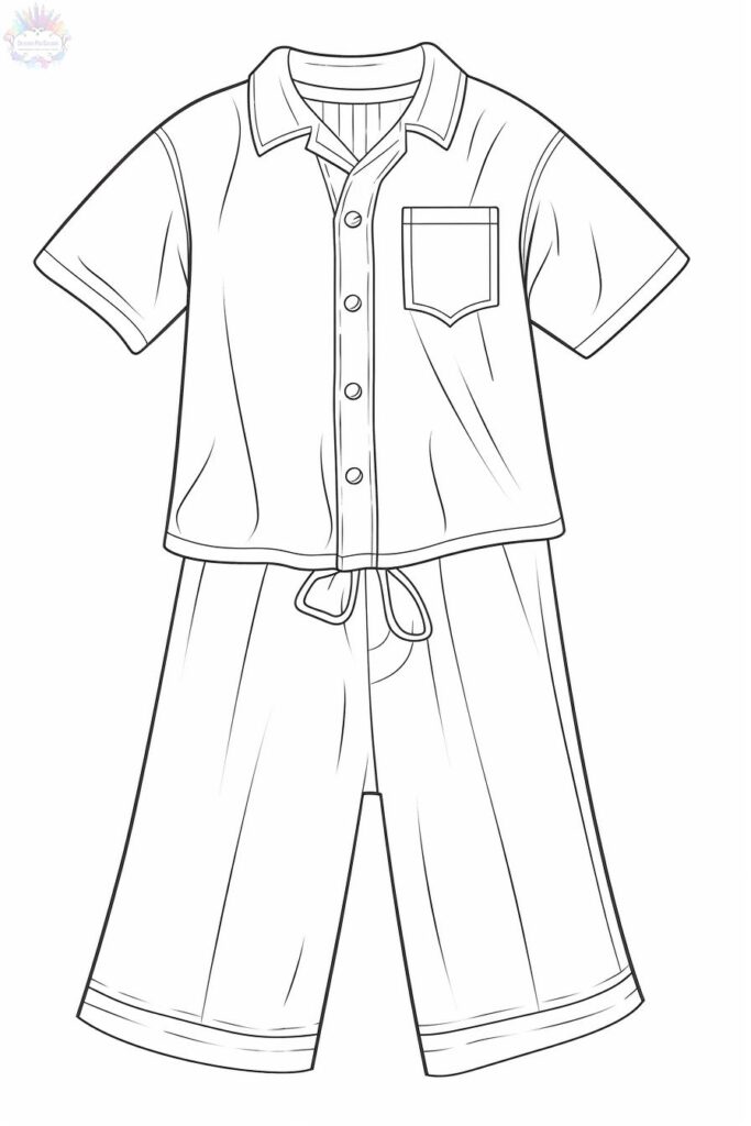 Clothes Coloring Pages