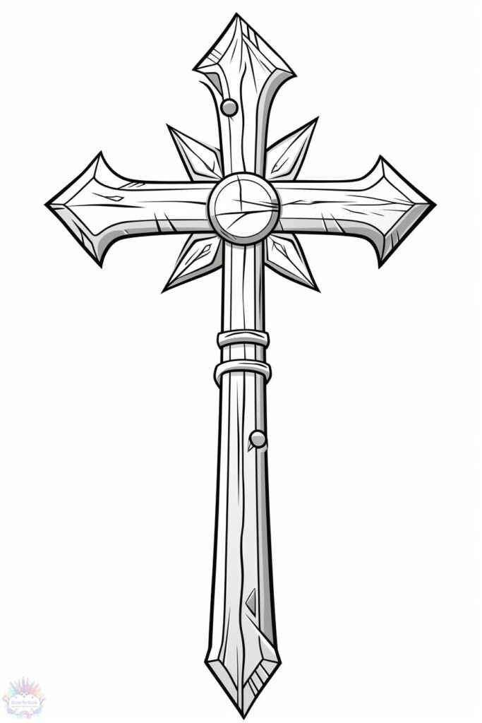 Cross Coloring Pages