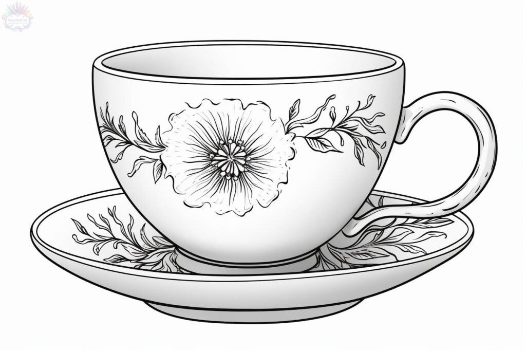 Cup Coloring Pages