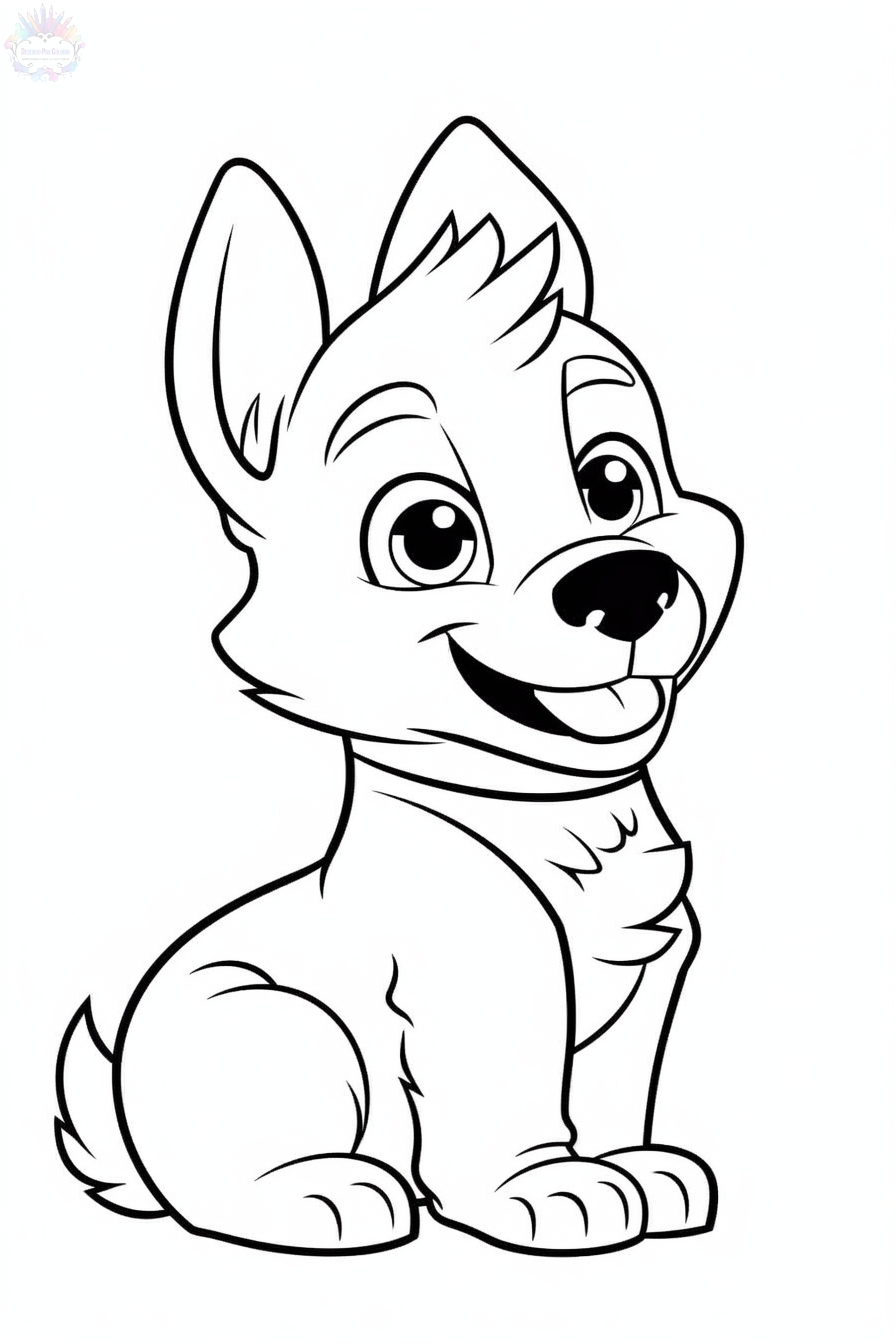 Dog Coloring Pages + 100 Cute Images to Print