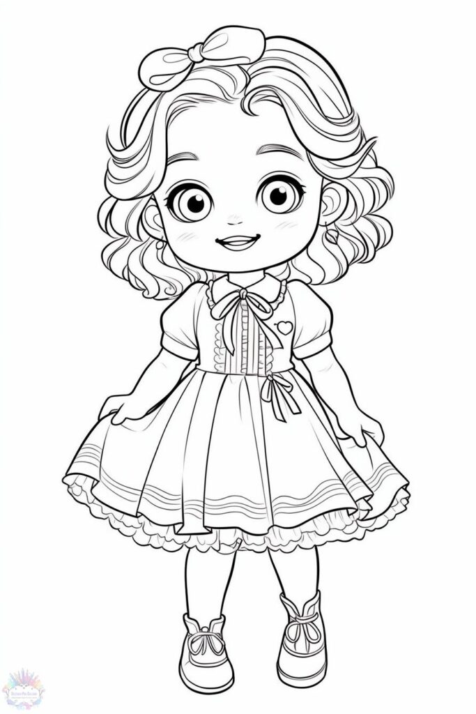 Doll Coloring Pages
