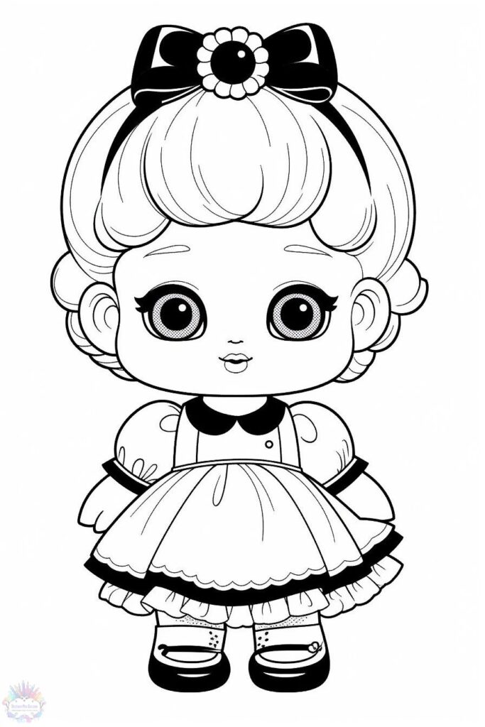 Dolls Coloring Pages