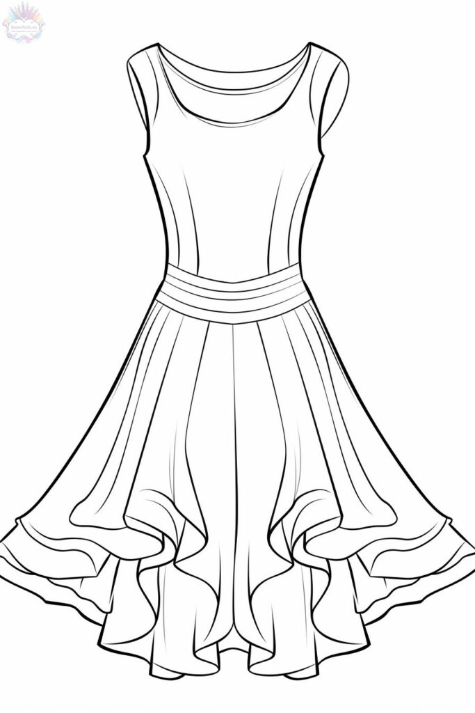 Dress Coloring Pages