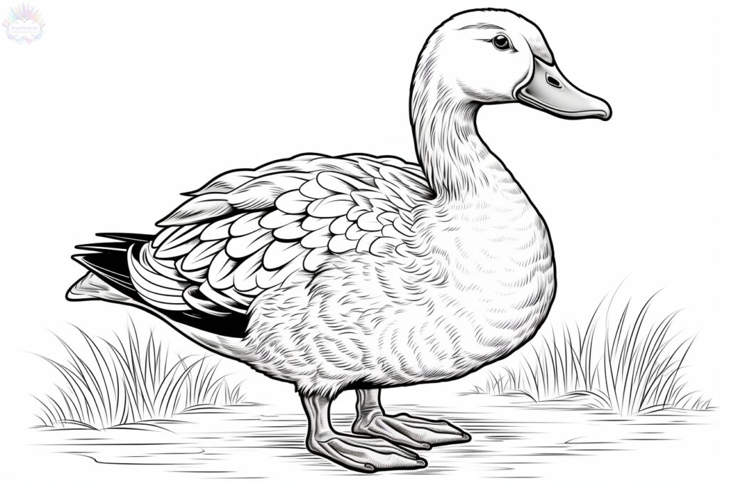 Duck Coloring Pages