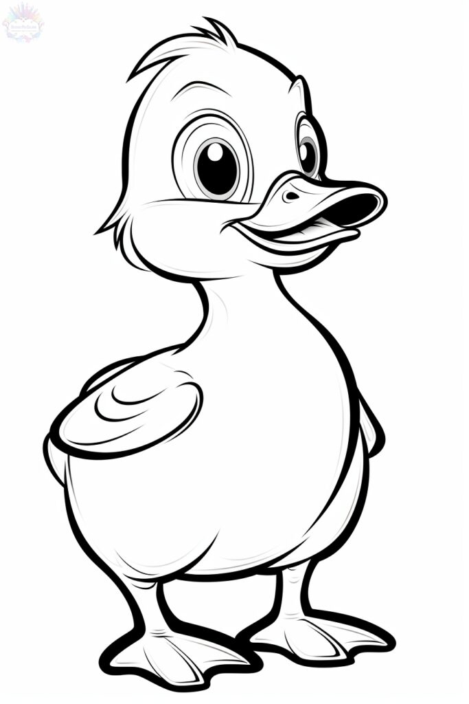 Duckling Coloring Pages