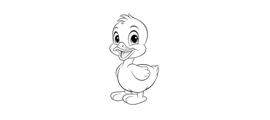 Duckling Coloring Pages