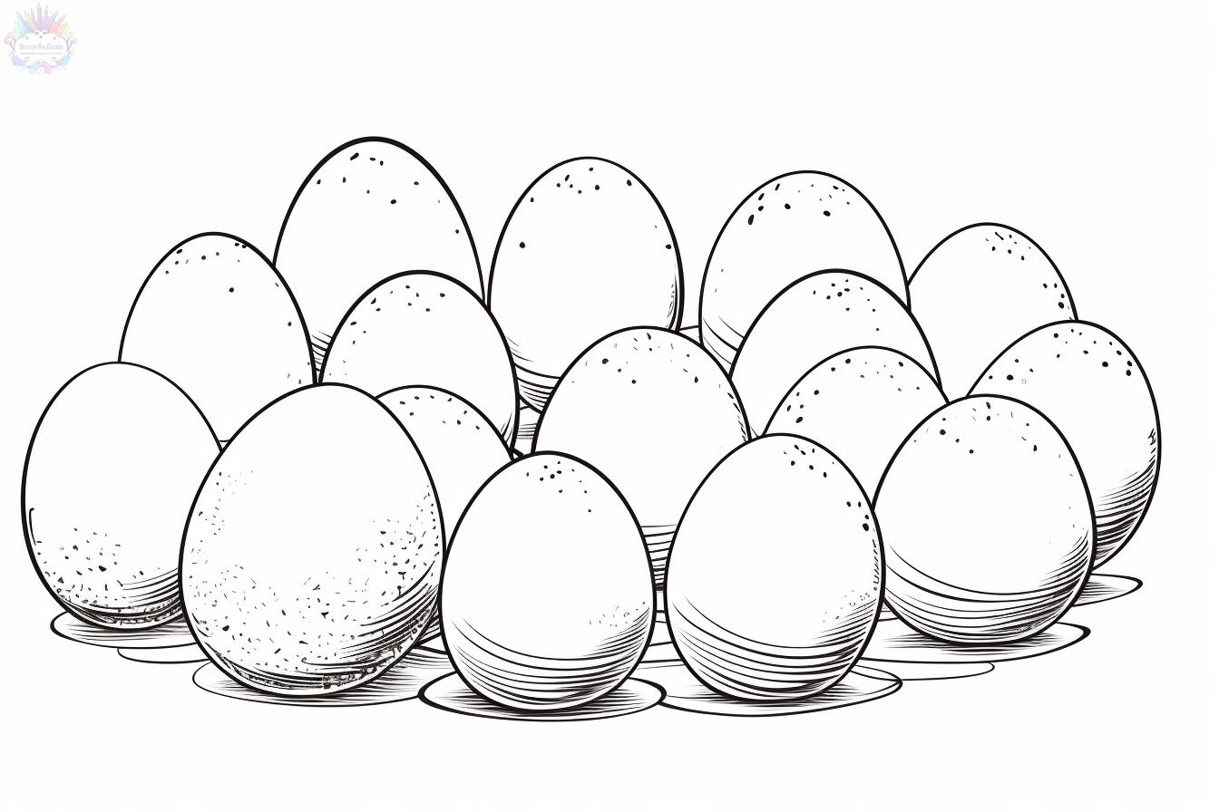 eggs coloring pages