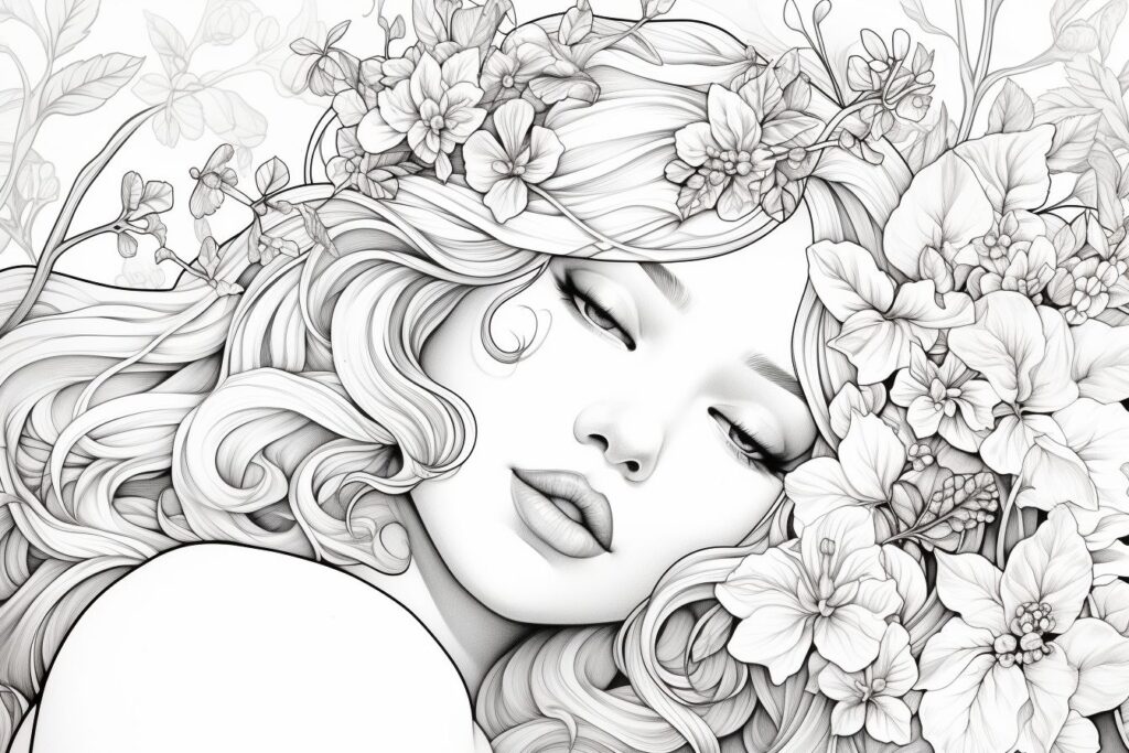 Faces Coloring Pages