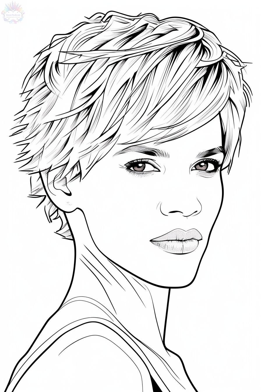 Faces Coloring Pages