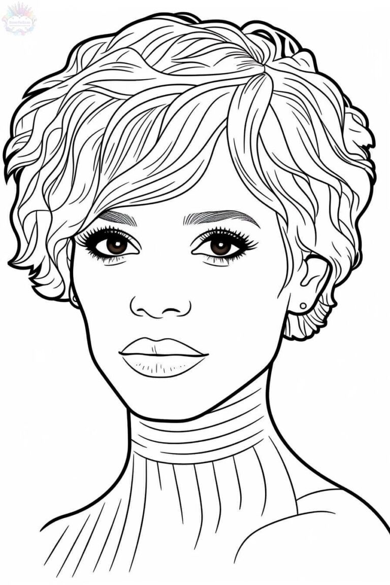 Faces Coloring Pages