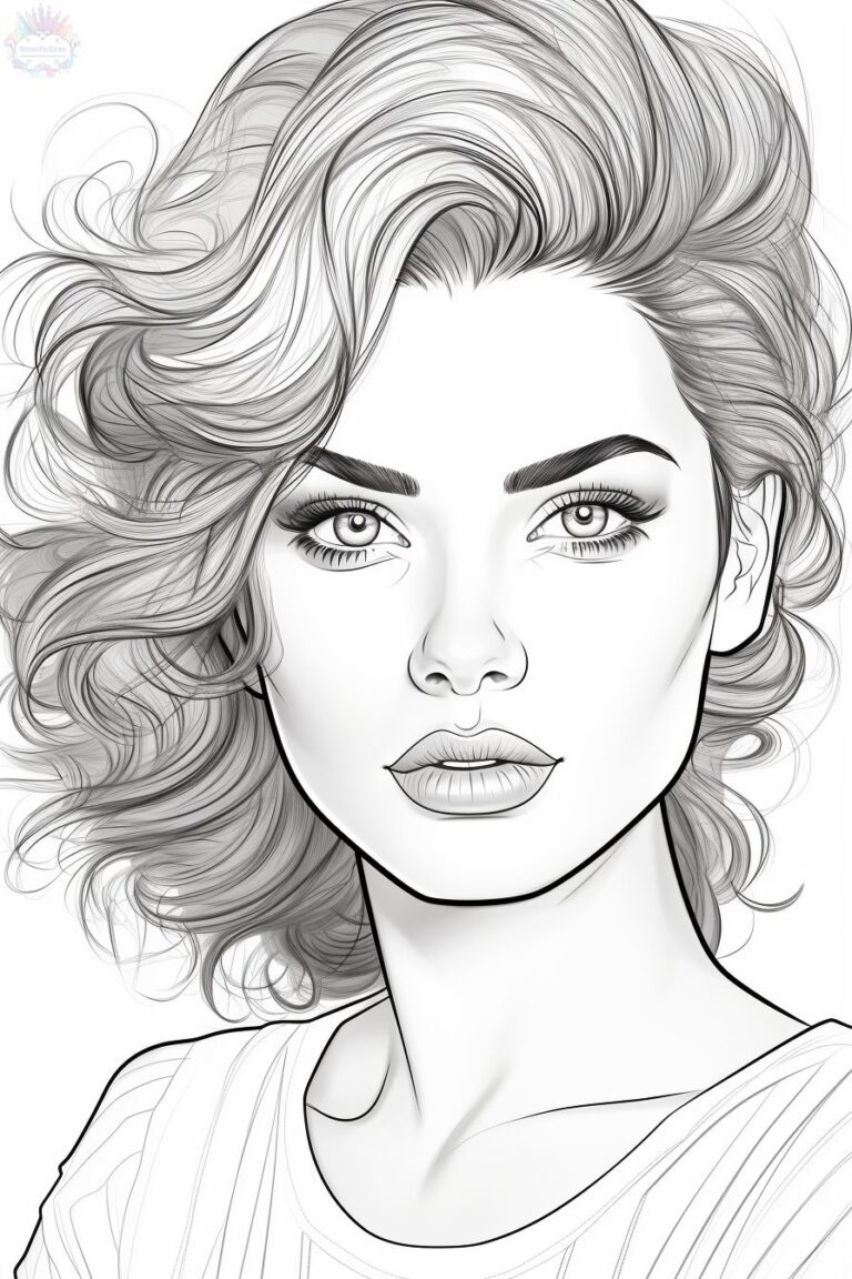 Faces Coloring Pages
