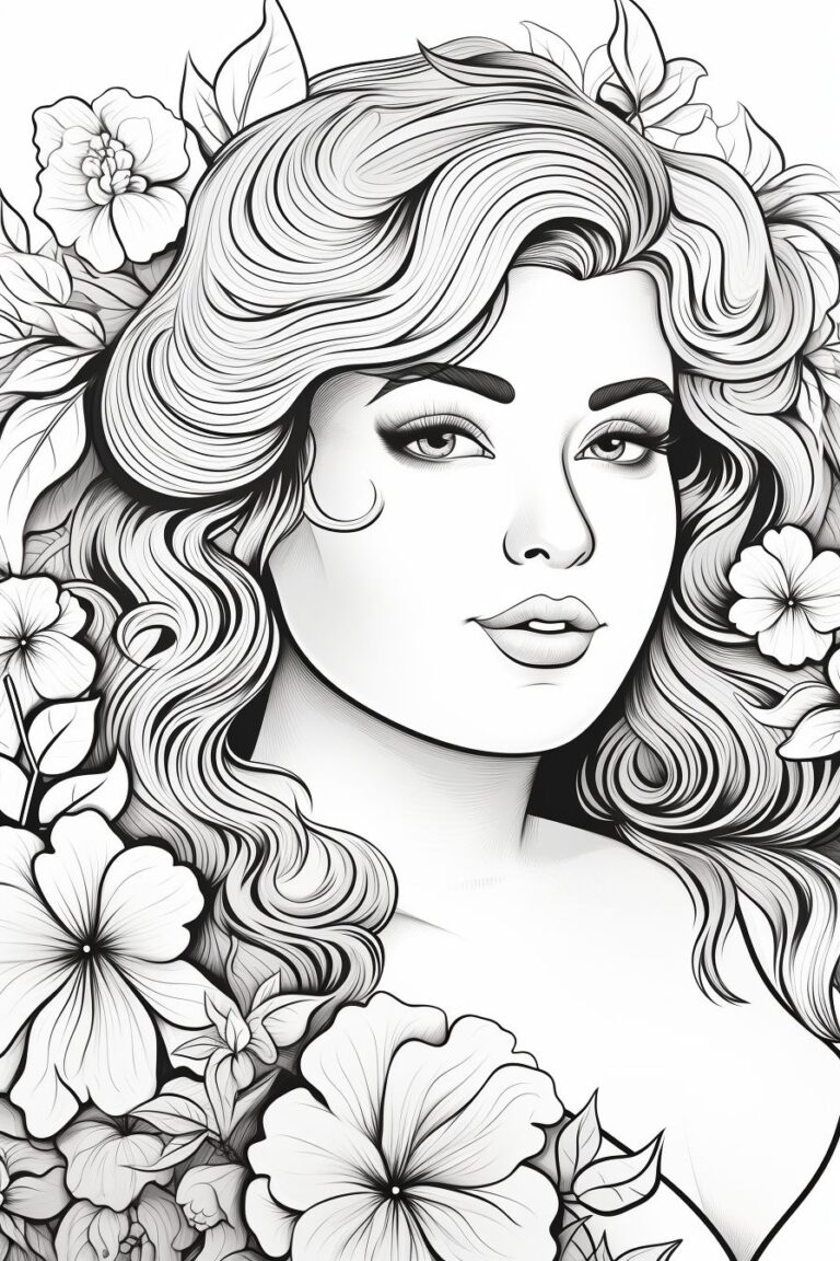 Faces Coloring Pages