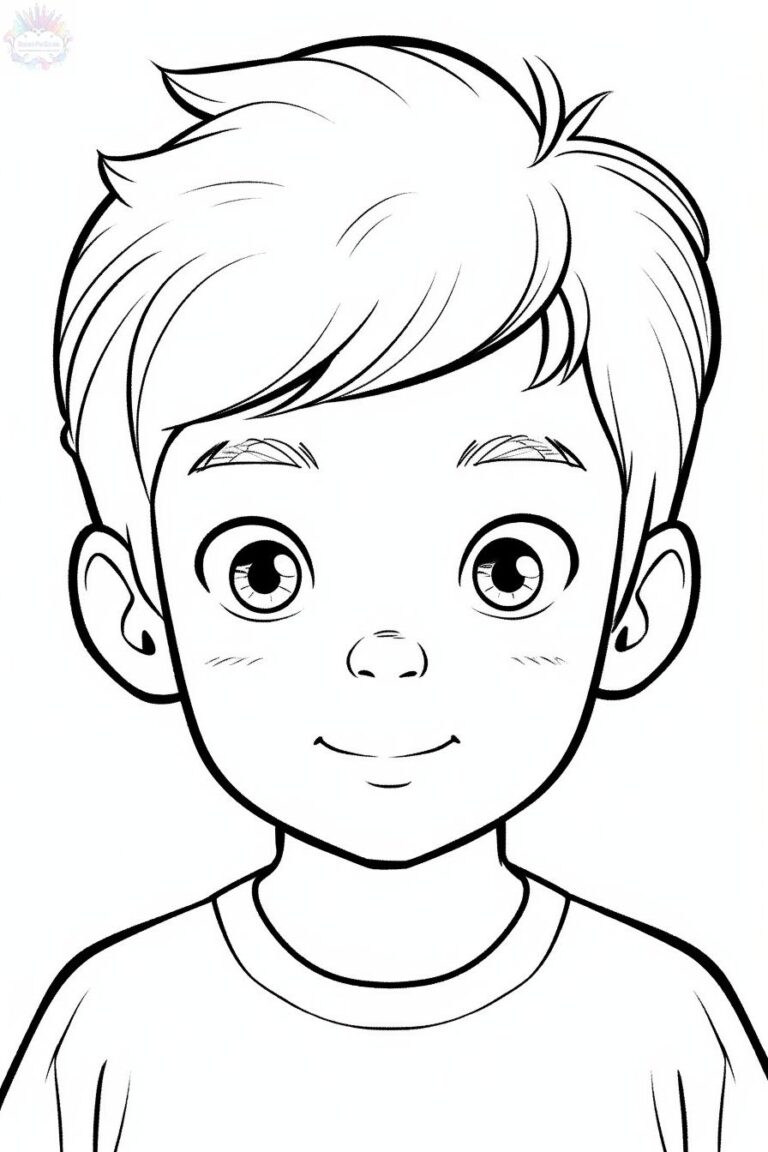 Faces Coloring Pages