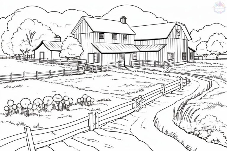 Farm Coloring Pages - Coloring Pages