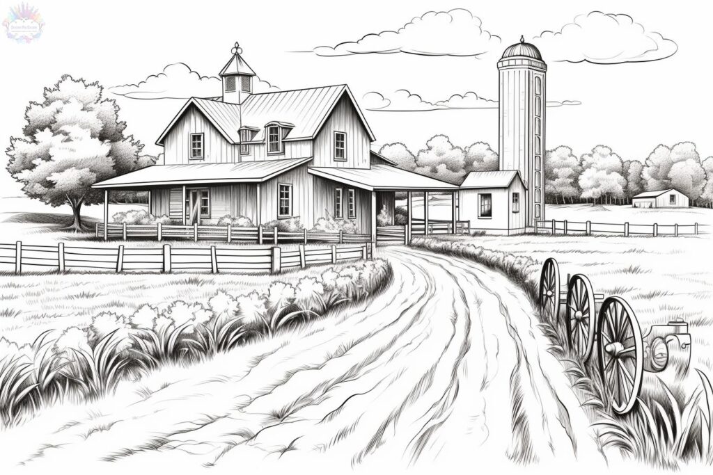 Farm Coloring Pages