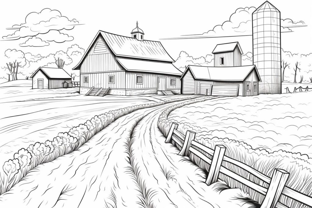 Farm Coloring Pages