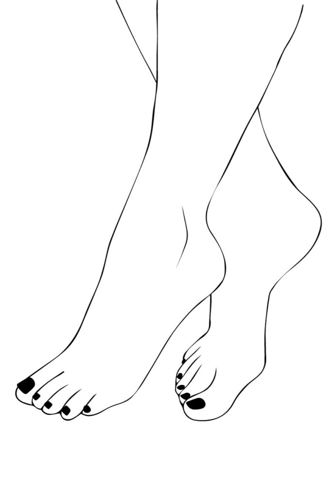 Feet Coloring Pages