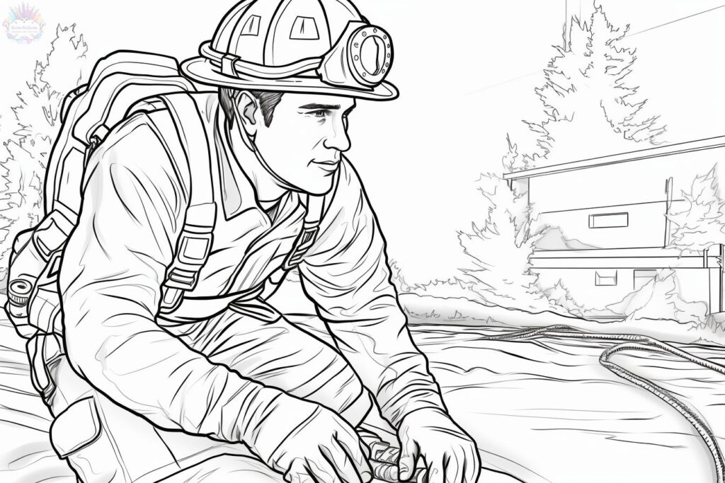 Firefighter Coloring Pages