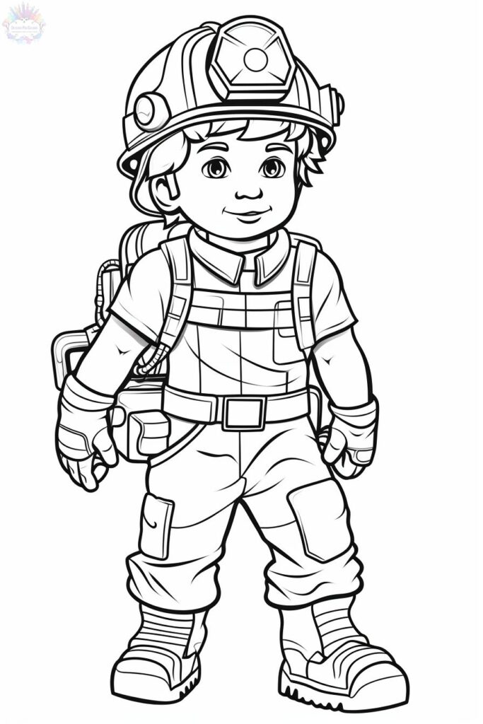 Firefighter Coloring Pages