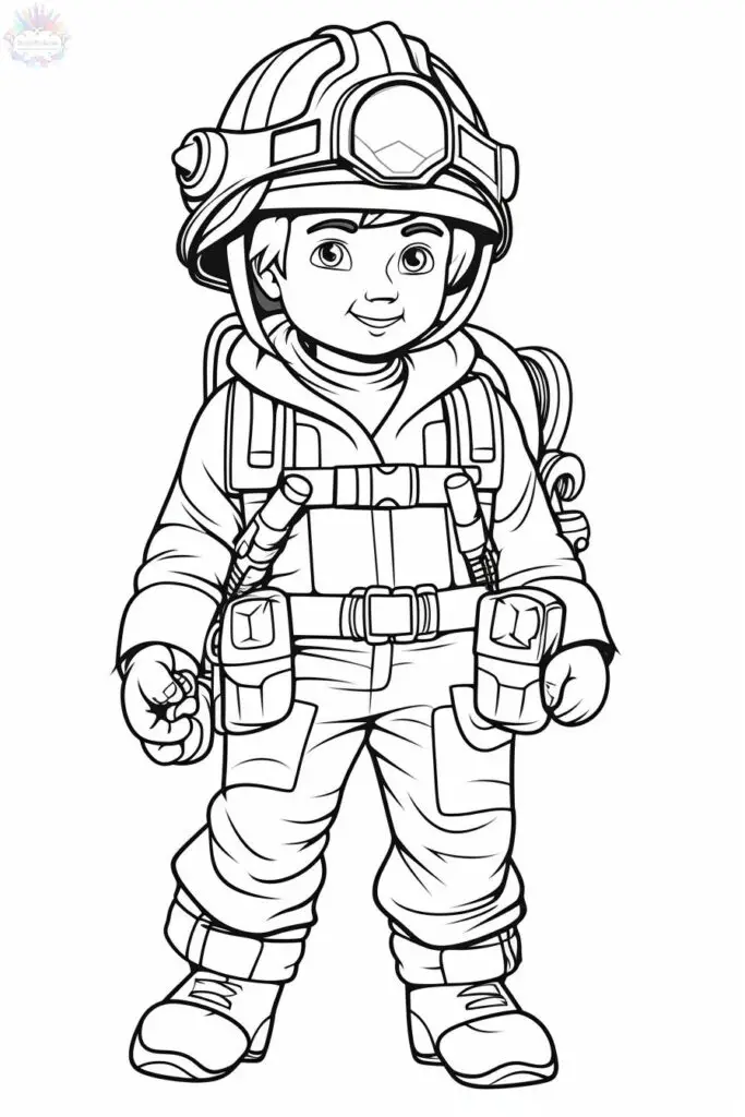 Firefighter Coloring Pages