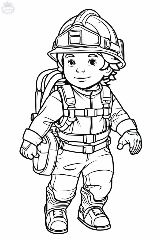 Firefighter Coloring Pages