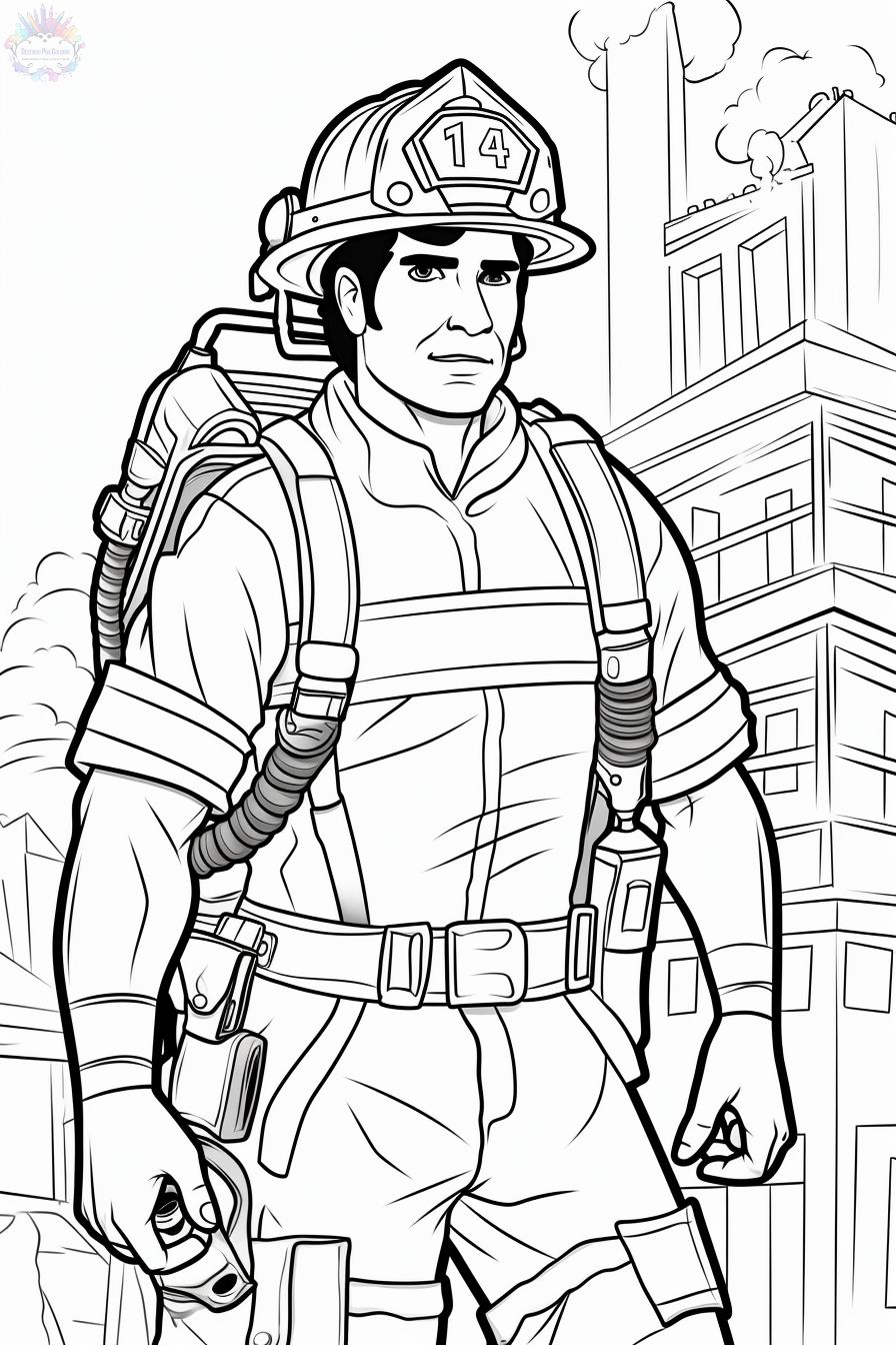 Firefighter Coloring Pages