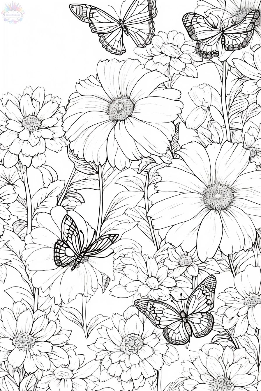 Flowers Coloring Pages