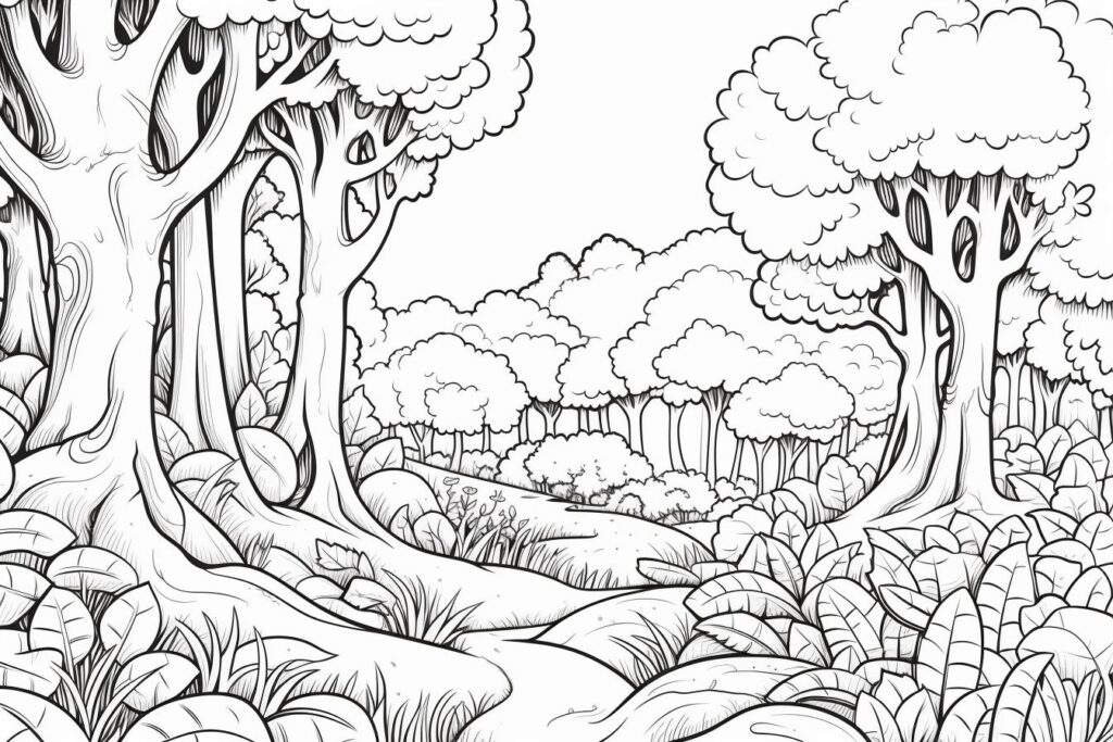 Forest Coloring Pages