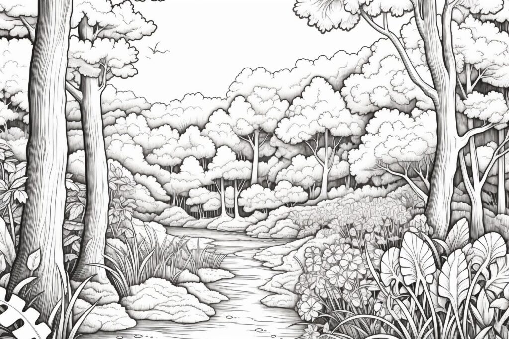 Forest Coloring Pages