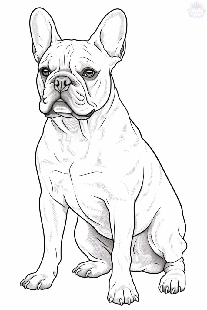 French Bulldog Dog Coloring Pages
