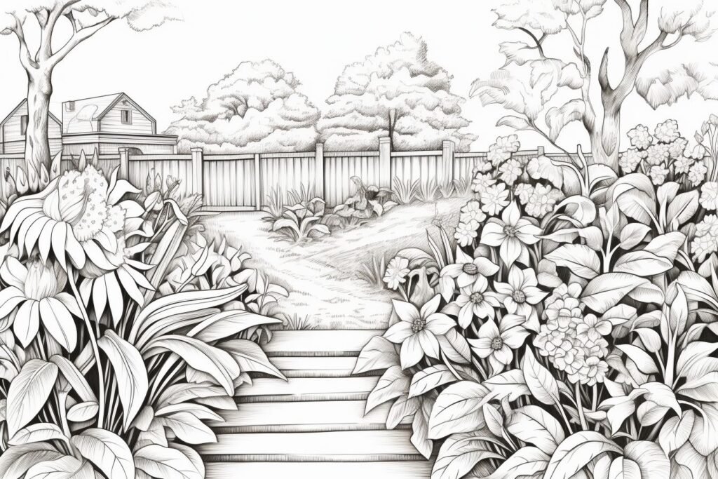Garden Coloring Pages