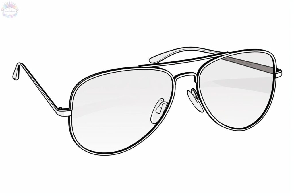 Rayban Glasses Coloring Pages
