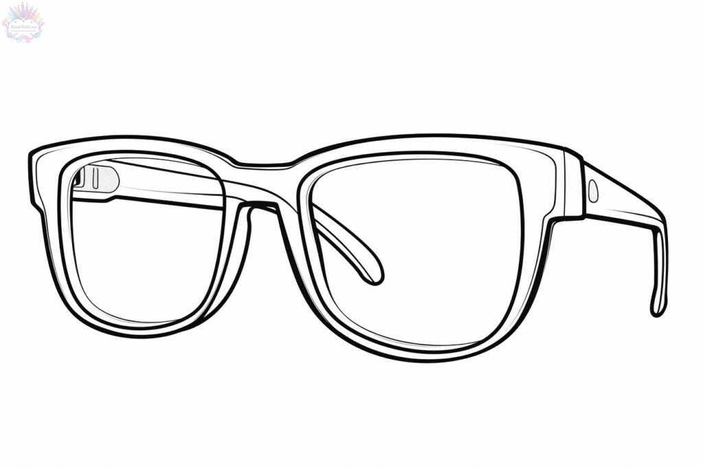 Glasses Coloring Pages