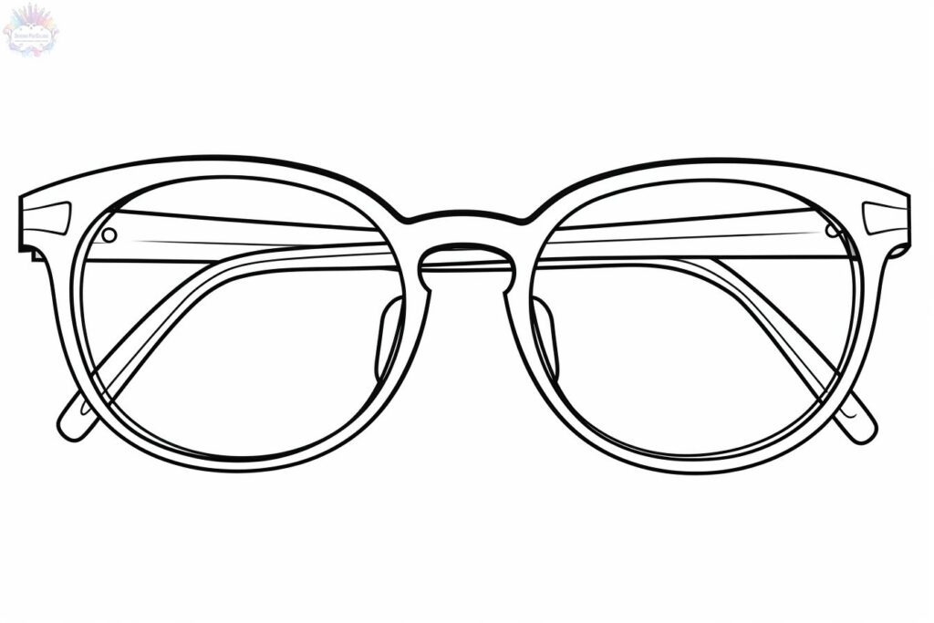 Glasses Coloring Pages