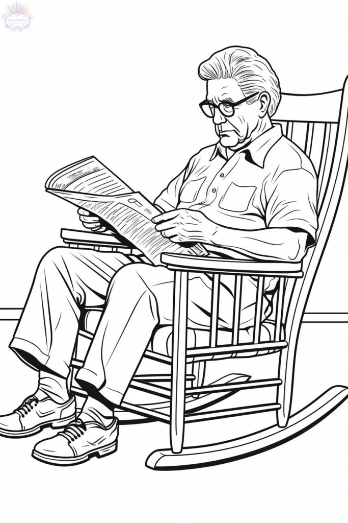 Grandpa Coloring Pages
