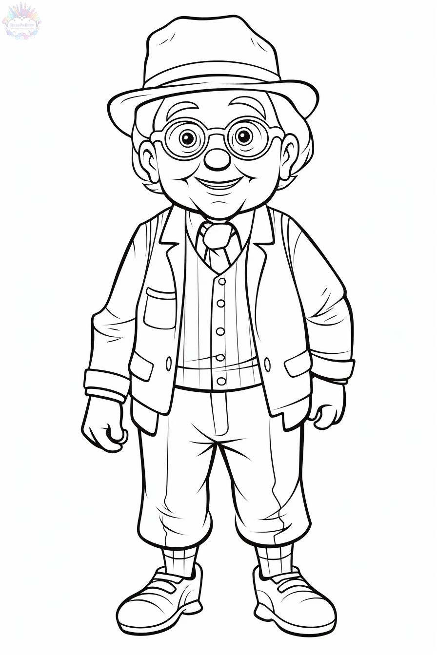 Grandpa Coloring Pages - Coloring Pages