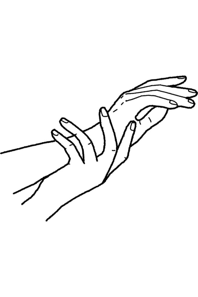 Hands Coloring Pages