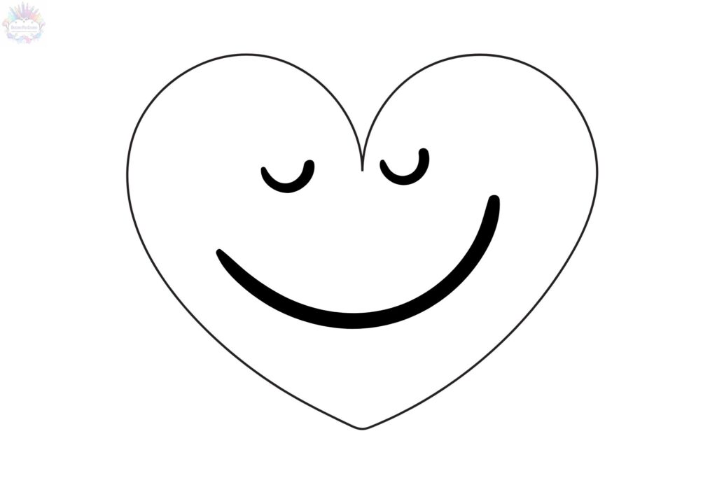 Happy Heart Coloring Pages