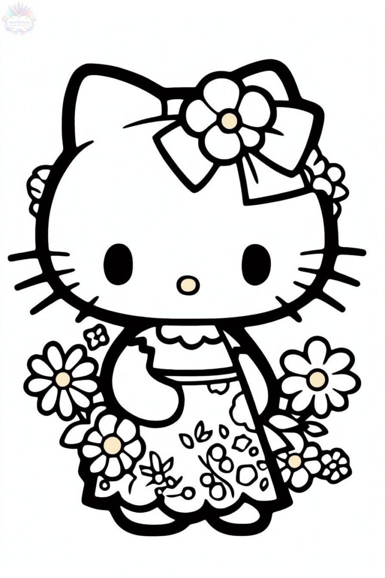 Hello Kitty Coloring Pages + 90 FREE Drawings To Print And Color