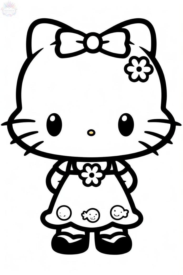 Hello Kitty Coloring Pages + 90 FREE Drawings To Print And Color